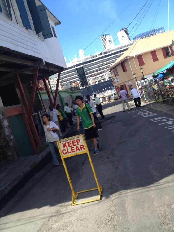 Staden stängs av för kryssningspassagerare