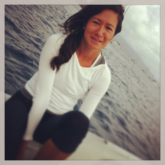 Redo för joggingtur...jollen gån in till byn runt klockan 7/8