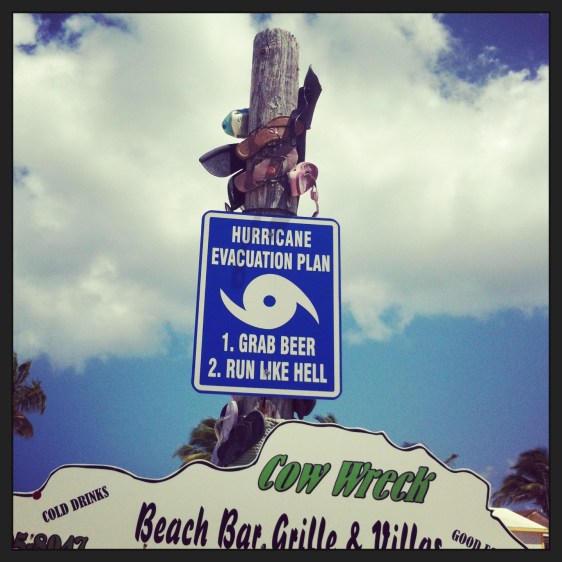 Populär skylt här i Karibien!