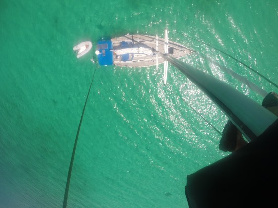 Erik kollar riggen på Isla Saona