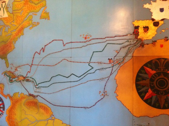 Colombus fyra upptäcktsfärder där DR upptäcktes först