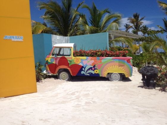 Ingång till lunchrestaurang på Punta Cana