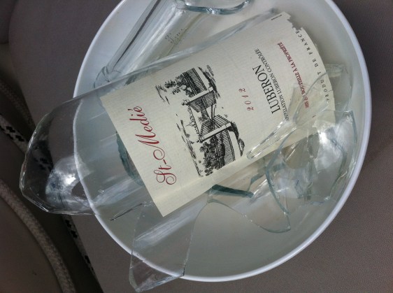 Vi hade så trevligt så att roseflaskan tillslut gick sönder