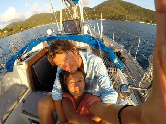 Ankring i St Johns, en av våra favoritöar