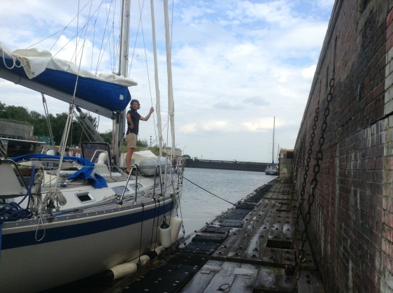 På väg ut i Östersjön