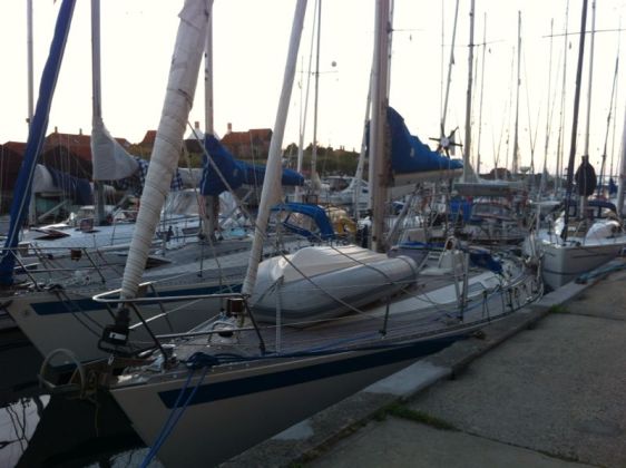 Trångt i hamnen när alla äntligen släpptes in